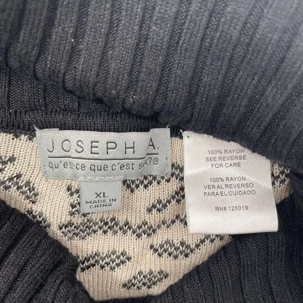 Joseph A Poncho High Neck Sweater Womens XL‎ Boho Western Artsy Fairy Whimsigoth